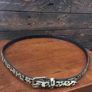 Animal print belt